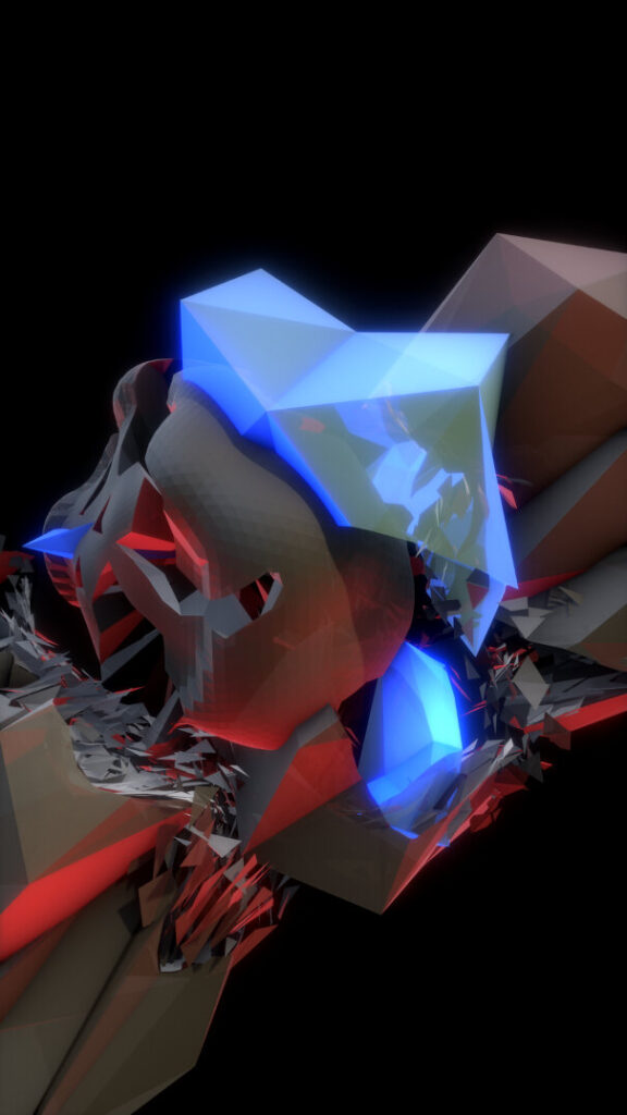 Fracture #18 — procedural geometry with boolean set operations